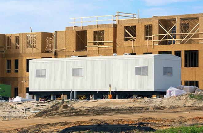 temporary office spaces for rent at a construction site in El Verano CA